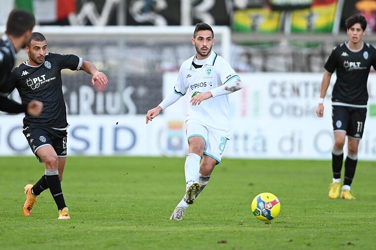 Roberto Biancu in Olbia-Cesena | Foto Sandro Giordano - Olbia Calcio