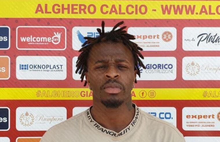 Joel Baraye, nuovo giocatore dell'Alghero | Foto Alghero Calcio