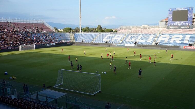 L'allenamento a porte aperte del Cagliari prima della finale playoff contro il Bari | Foto Centotrentuno