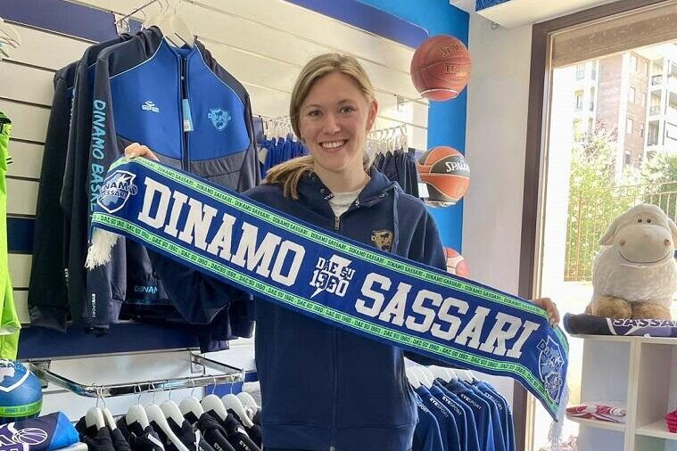 Ashley Joens, nuova giocatrice della Dinamo Sassari Women | Foto Facebook Dinamo Sassari